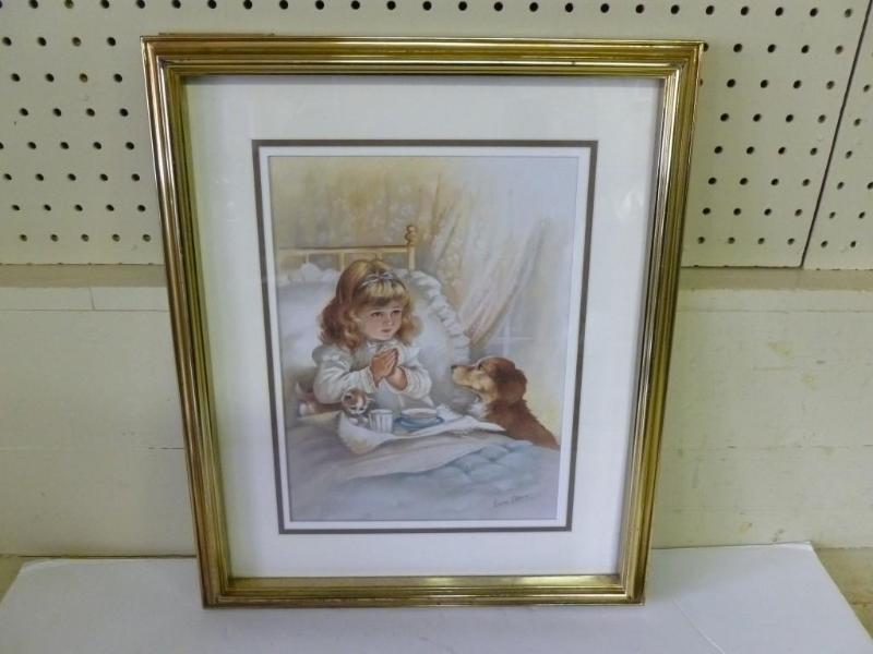 Emery Ellis - Girl Praying And Dog ...