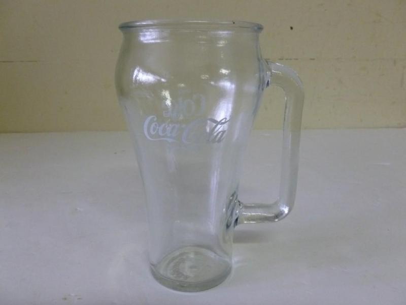 Collectible Coca-Cola painted glass...