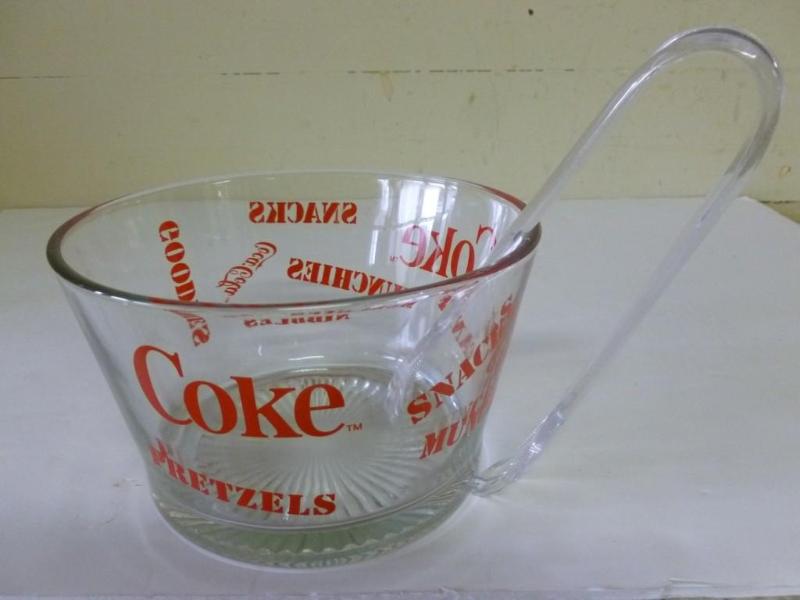 Collectible Coca-Cola painted glass...