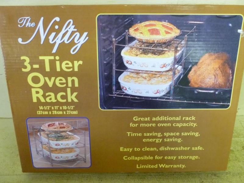 The Nifty 3-Tier Oven Rack, brand n...