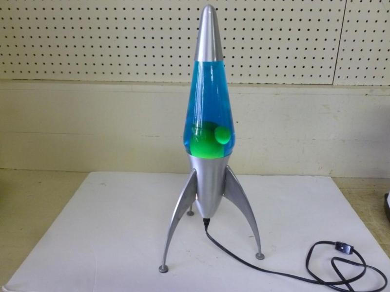 Large metal base rocket ship lava l...