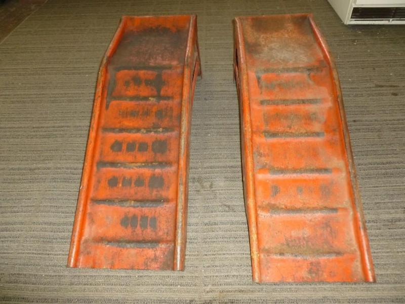 A pair of heavy duty steel car ramp...