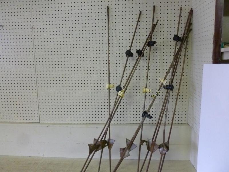 Lot of eleven heavy gage steel fenc...