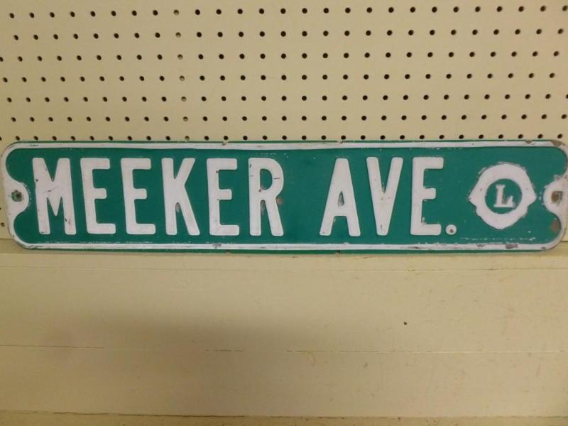 Vintage Meeker Ave. embossed heavy ...
