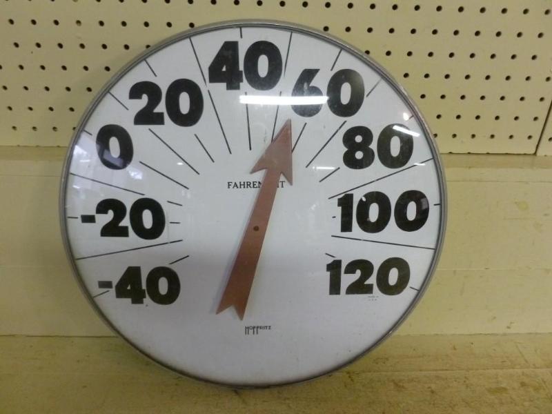 Large Hoffritz outdoor thermometer ...