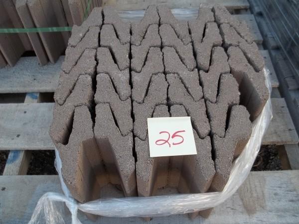 lot 25 image: 68 NOVA BRIK WALNUT, Pallet lbs. 30...