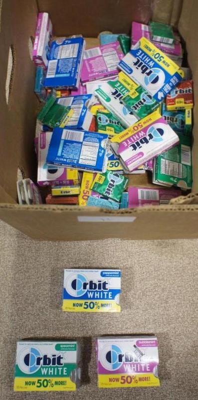 lot 11 image: Orbit Gum 18 pc. packs6 pc. packs....