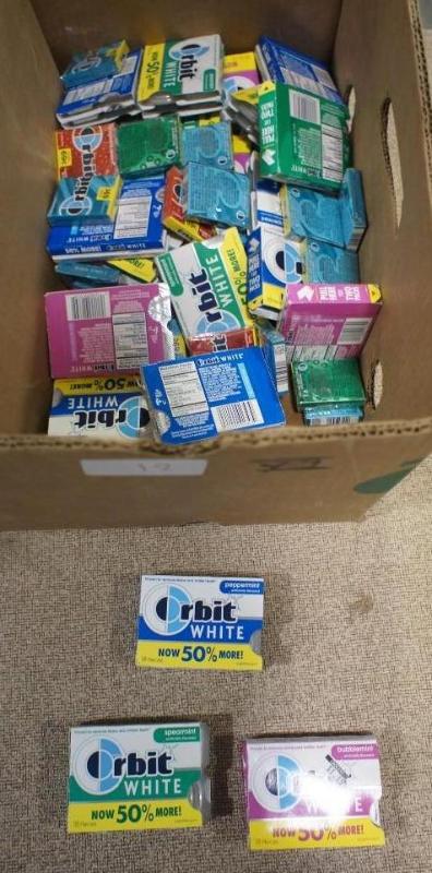 lot 12 image: Orbit Gum 18 pc. packs6 pc. packs....