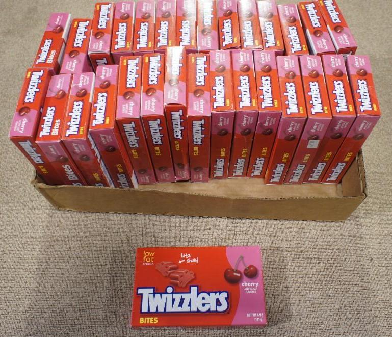 lot 27 image: Twizzlers Cherry 5 oz. boxes. Appro...