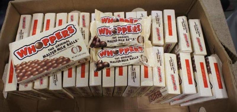 lot 29 image: Whoppers 5 oz. boxes. Approx. 32 bo...
