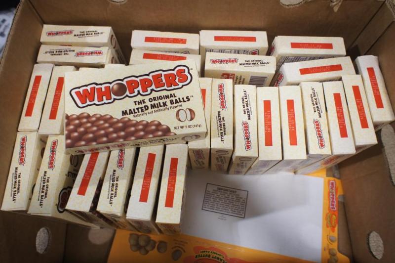 lot 30 image: Whoppers 5 oz. boxes. Approx. 32 bo...
