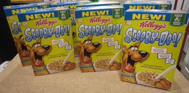 lot 46 image: Kelloggs Scooby-Doo cereal 12 oz. ...