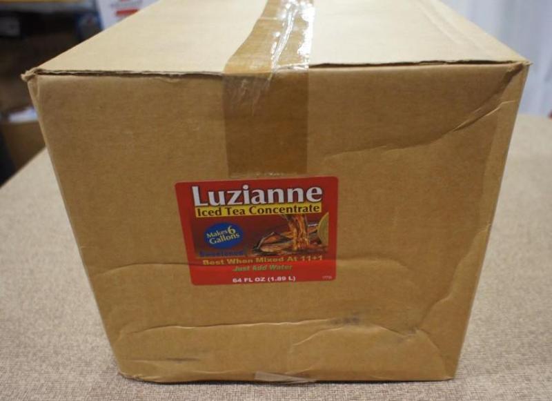 lot 60 image: Luzianne Iced Tea concentrate. 64 o...