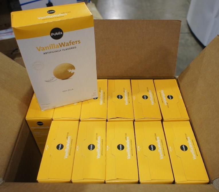 lot 63 image: Publix brand Vanilla wafers 12 oz b...