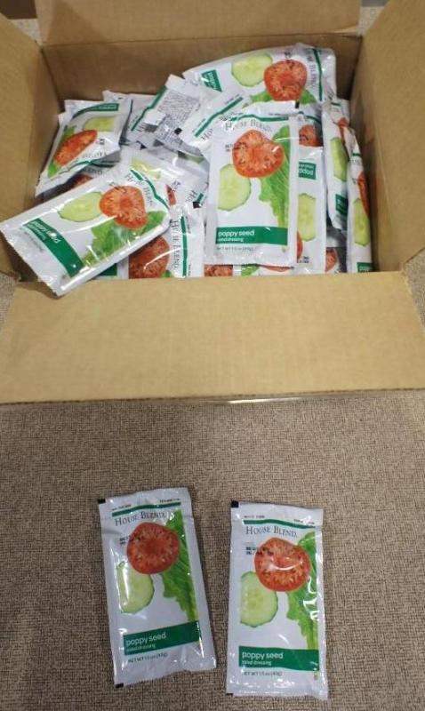 lot 65 image: House dressing packets 1.5 oz packs...