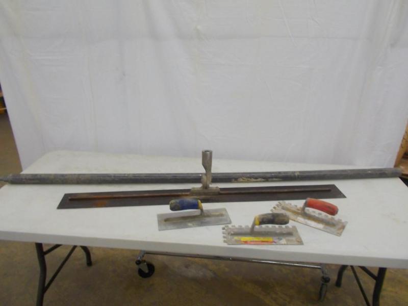 A 48&quot finishing trowel with wo...