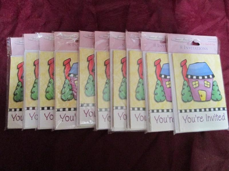 Lot of 10 packages of generic invit...