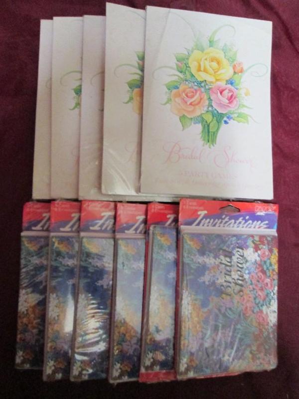 Lot of 5 bridal shower party games ...