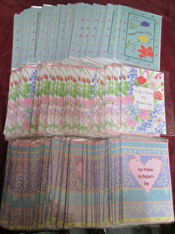 Lot of 150 Mothers Day cards with ...