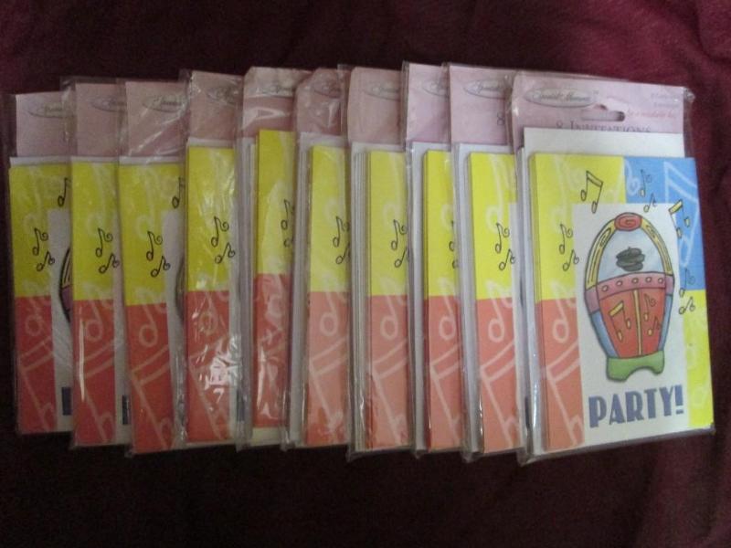 Lot of 10 packages of generic invit...