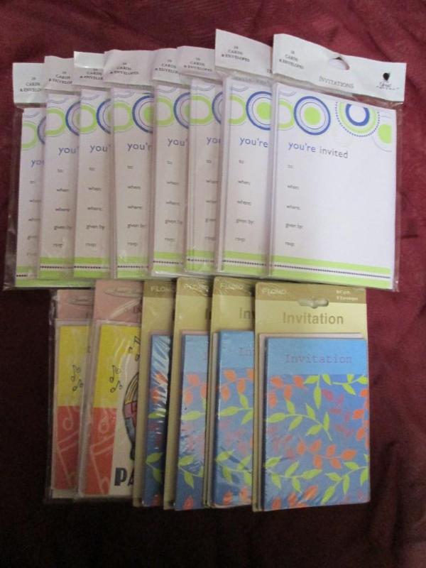 Lot of 14 packages of assorted invi...