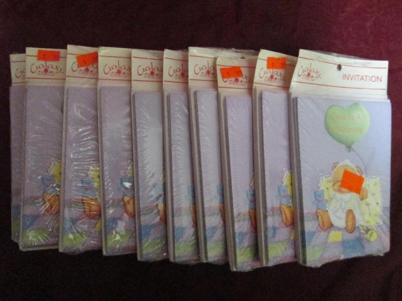 Lot of 10 packages of Christening i...