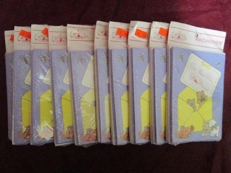 Lot of 10 packages of New Baby an...