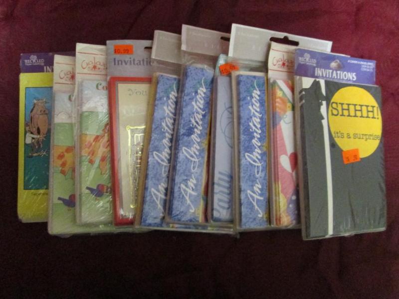 Lot of 10 assorted packages of invi...