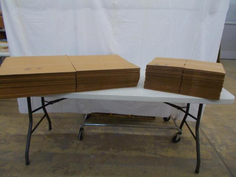 2 bundles of U-Line cardboard boxes...