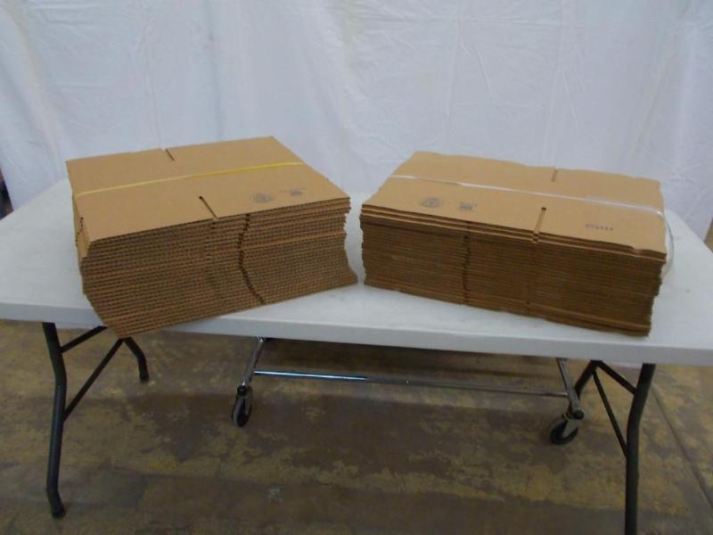 2 bundles of U-Line cardboard boxes...