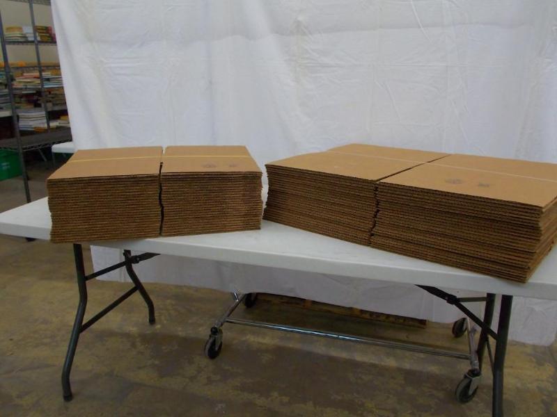 2 bundles of U-Line cardboard boxes...