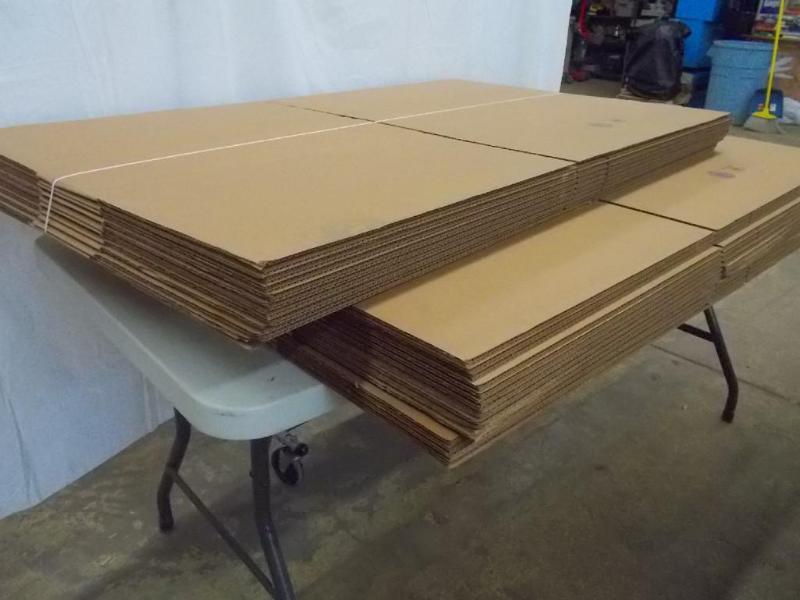 2 bundles of U-Line cardboard boxes...