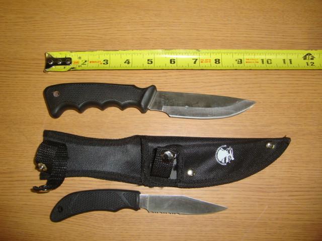 2 Knife Set with Dual Holster...
