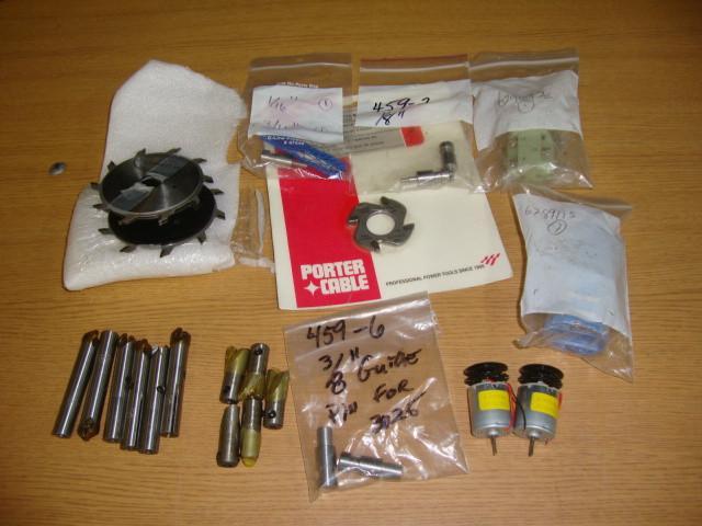 Lot of Planer Blades, router bits, ...