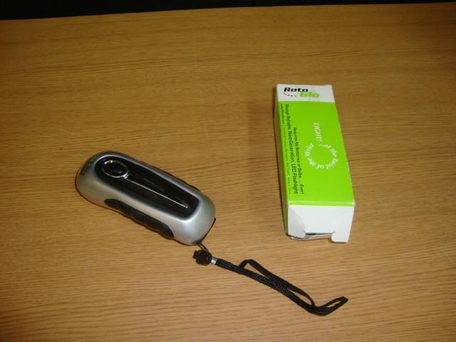 Roto Glo wind up flashlight...