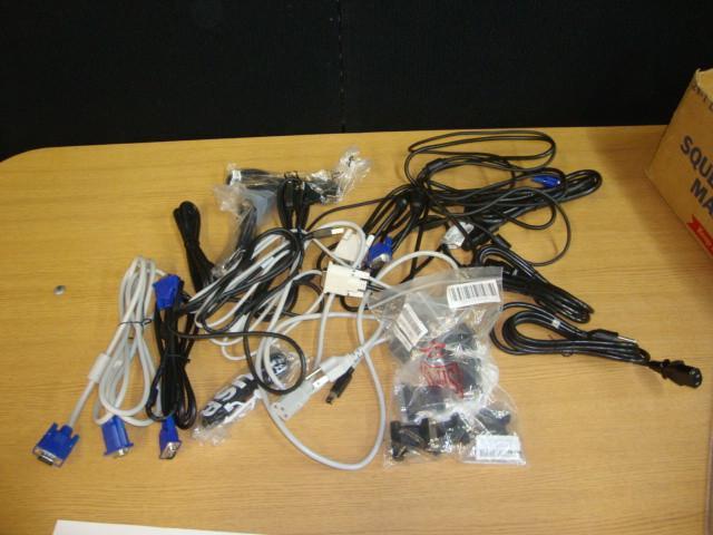 Lot of Computer Cables, power, moni...