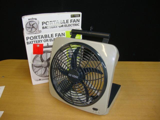 Portable Fan, no AC adapter, takes ...