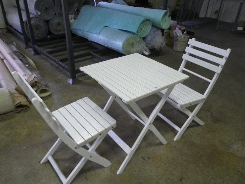 wooden table and 2 chairs...