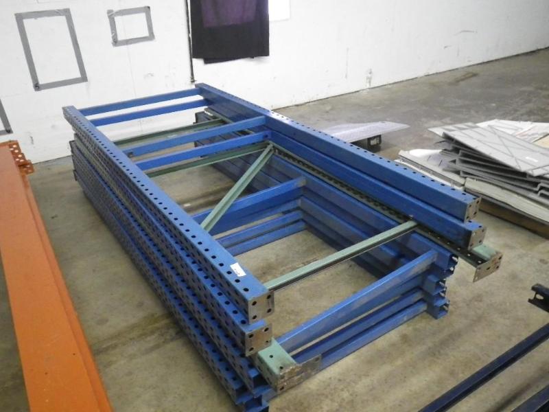 8 pallet racking uprights, 8 tall...