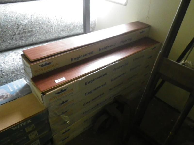 13 boxes laminate flooring...