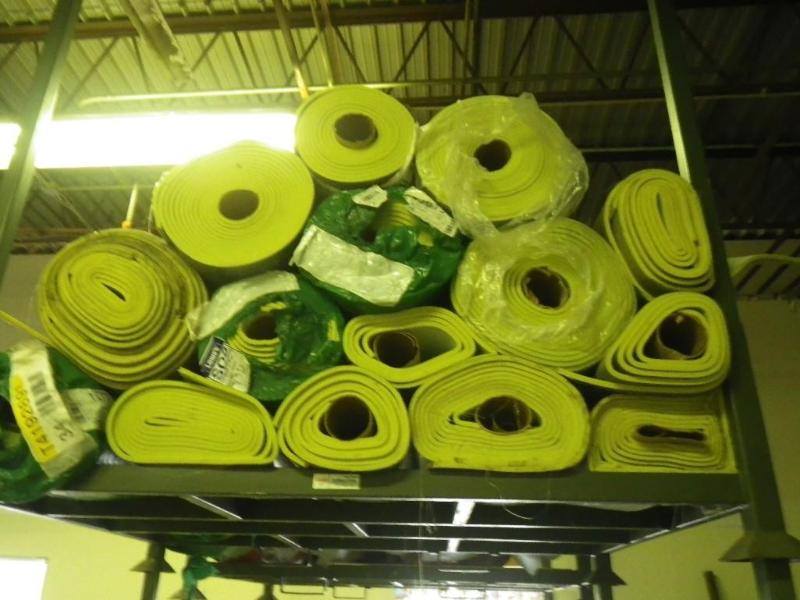 10 rolls of carpet padding...