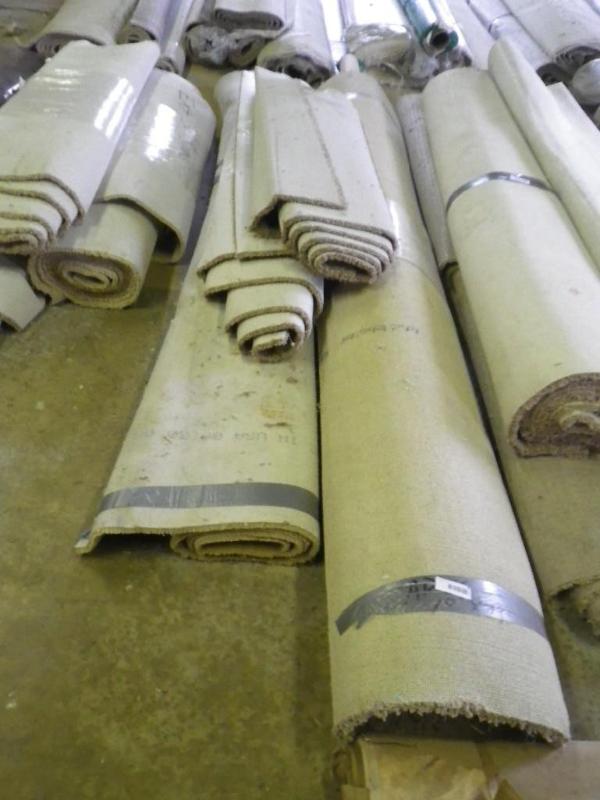4 rolls of carpet remnants...
