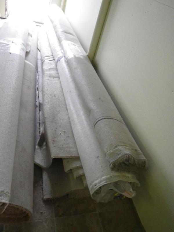 3 rolls of carpet remnants...