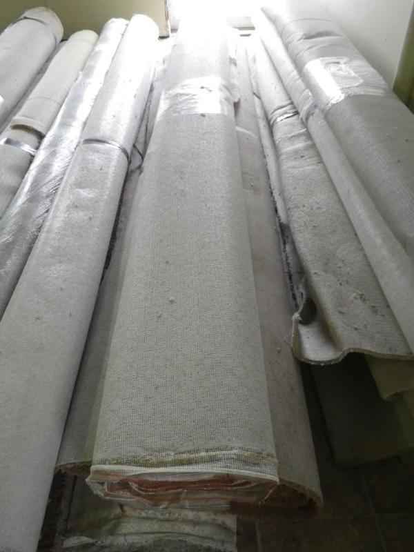 3 rolls of carpet remnants...