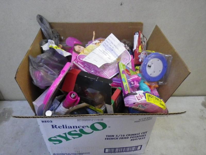 box of toys...