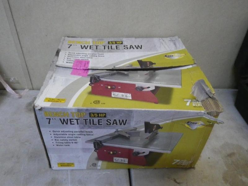 tile saw...