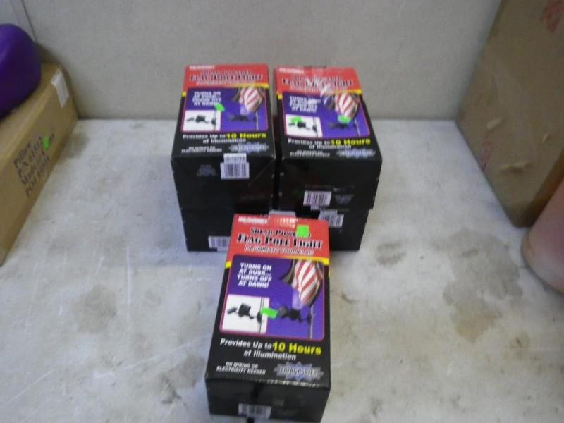 5 flag pole lights...