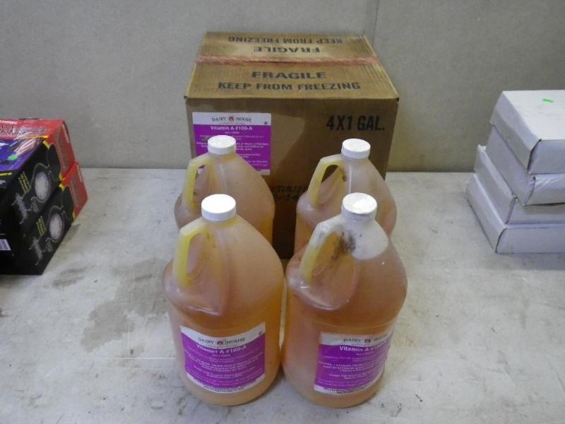 8 1-gallon jugs of Vitamin A...