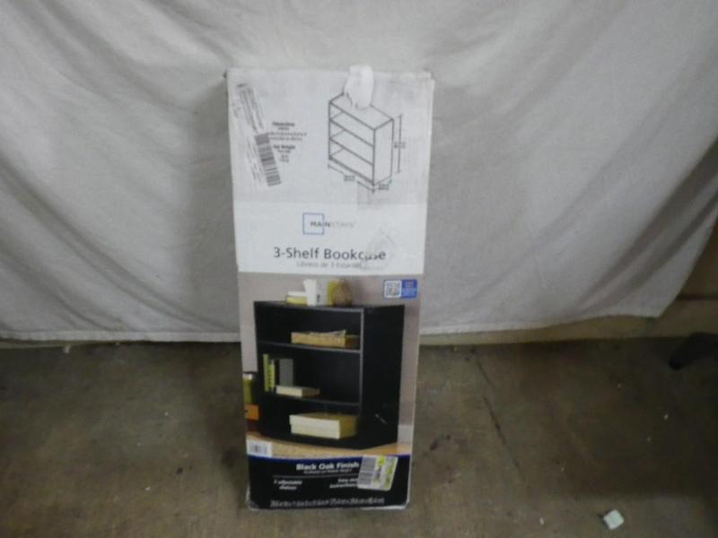 3 shelf bookcase...
