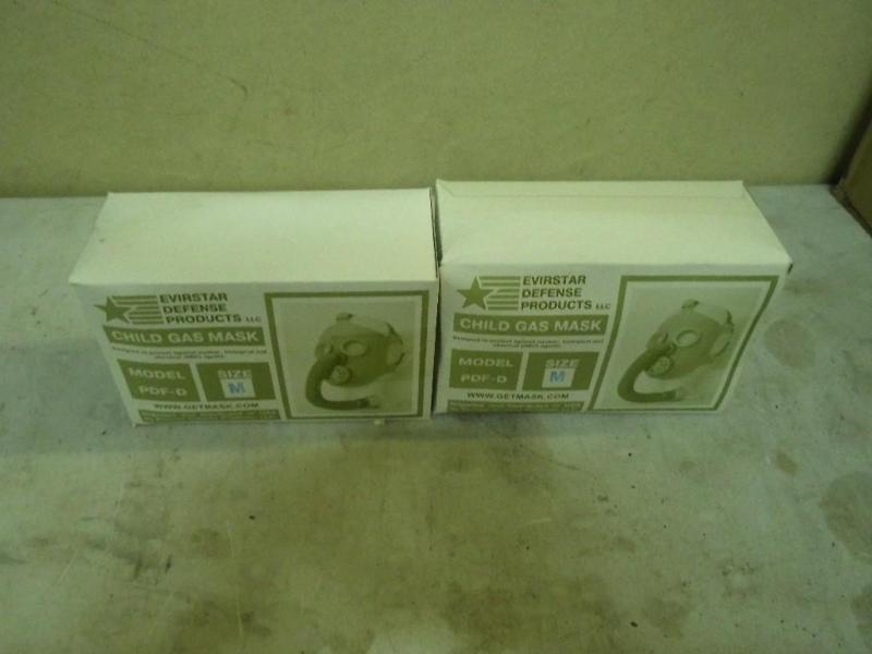 2 new child gas masks, size M...